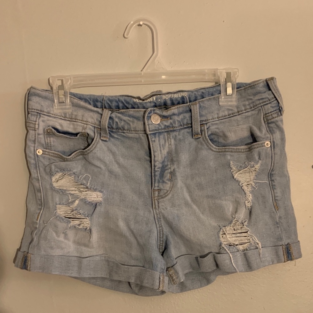Boyfriend jean shorts